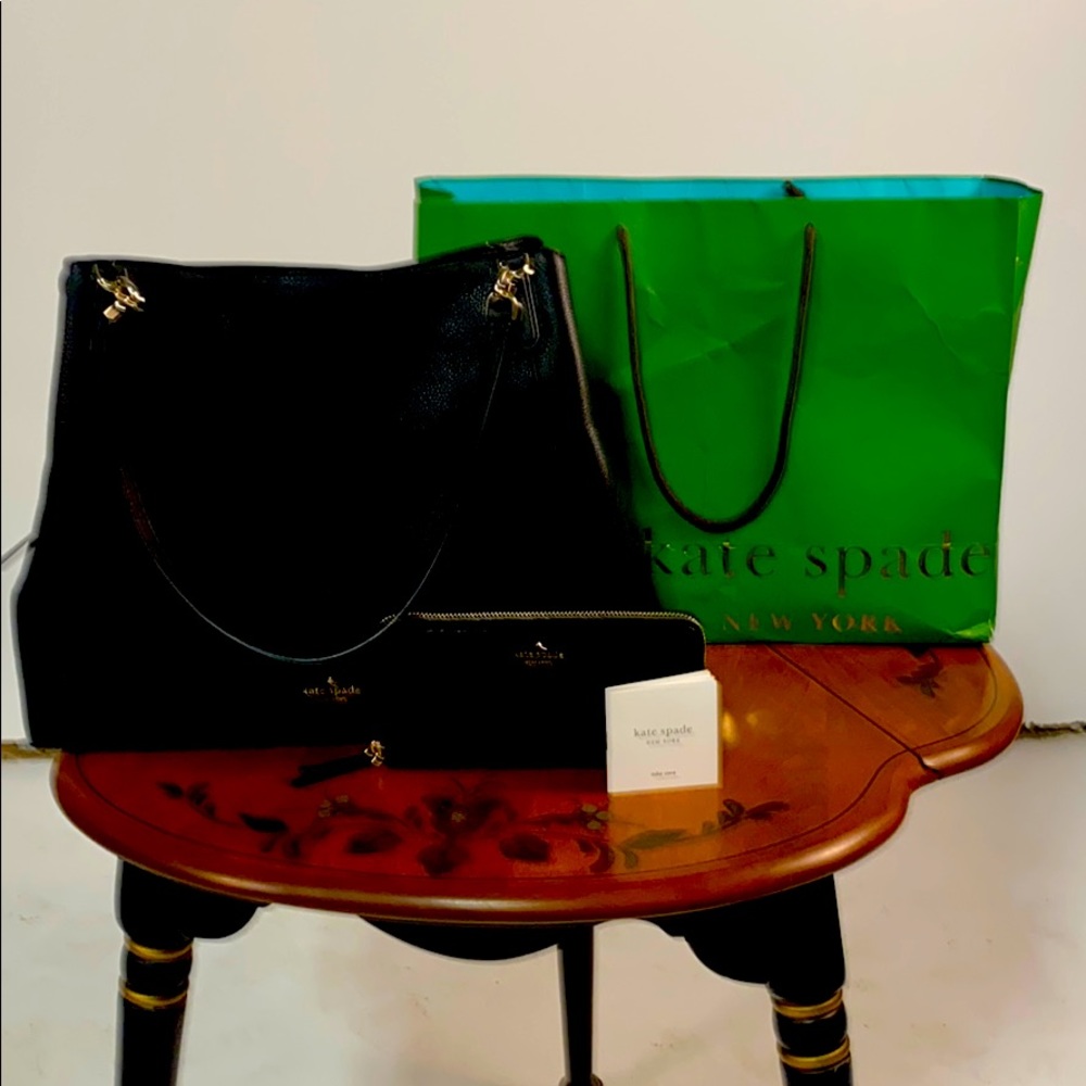 Kate Spade Black NWT Bag with matching Wallet NWT